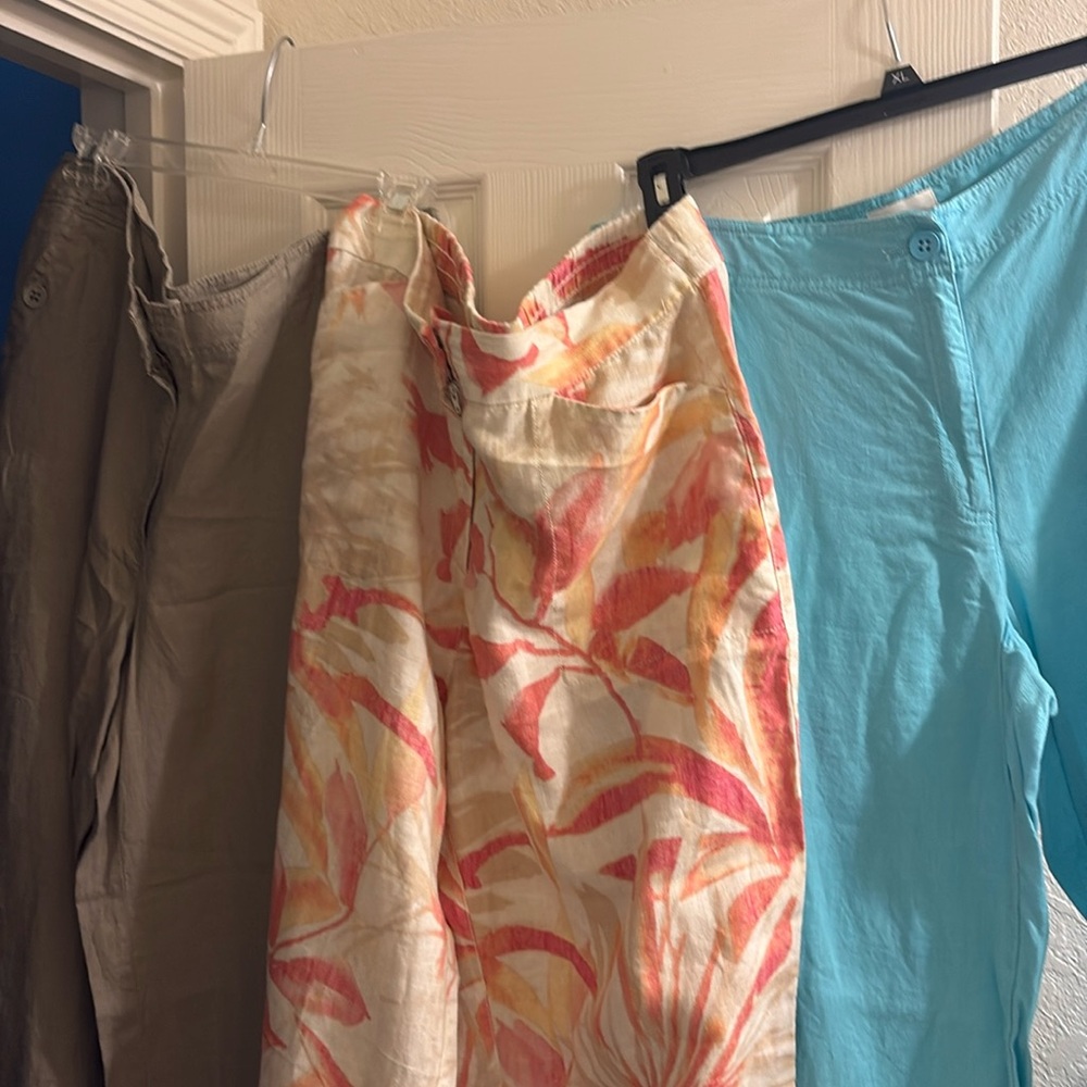 Chico’s Linen 2.5 Large Pants lot